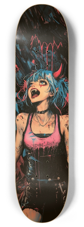 Devil vampire Custom Skateboard 8 Inch Skateboard Deck