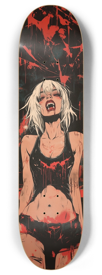 Punk vampire wall art skateboard 8 Inch Skateboard Deck