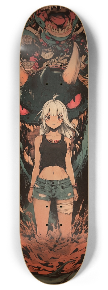 Hibaru girl friend print Skateboard 8 Inch Skateboard Deck