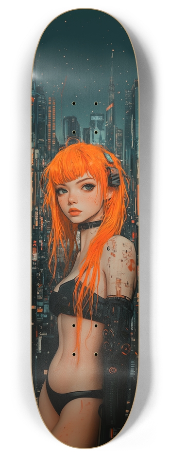 Techno dark night Custom Skateboard 8 Inch Skateboard Deck