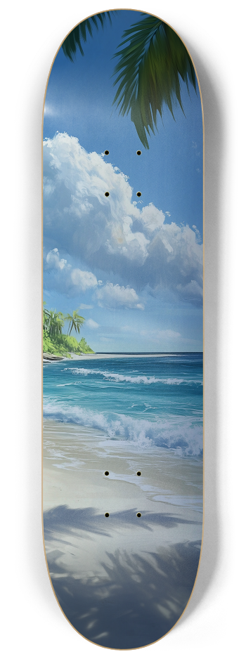 Beach view Summer vibe Skateboard Series #2 8-1/4 Skateboard Deck