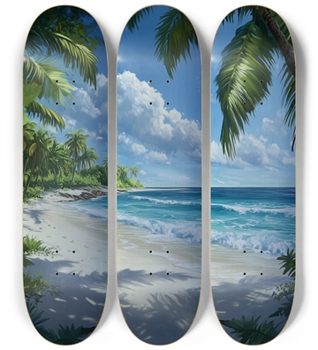 Beach view Summer vibe Skateboard Series