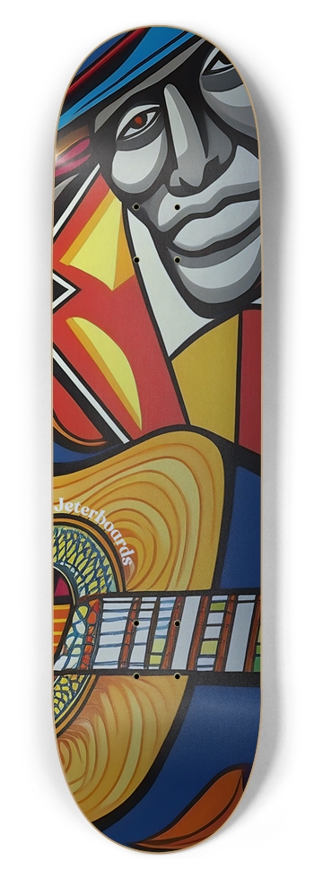 Blues man 8-1/2 Skateboard Deck