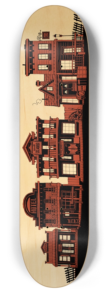 Lead Cityscape 8" 8 Inch Skateboard Deck