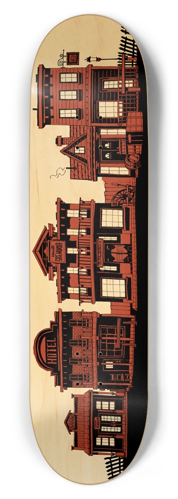 Lead Cityscape 8.5" 8-1/2 Skateboard Deck