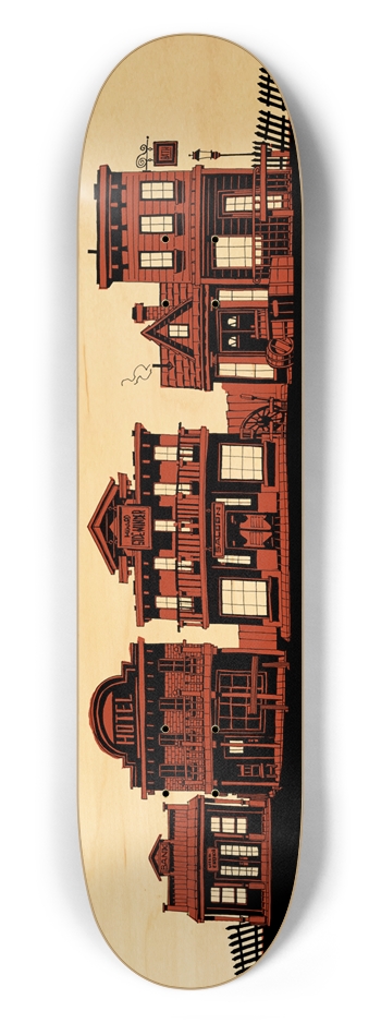 Lead Cityscape 7.5" 7-1/2 Skateboard Deck
