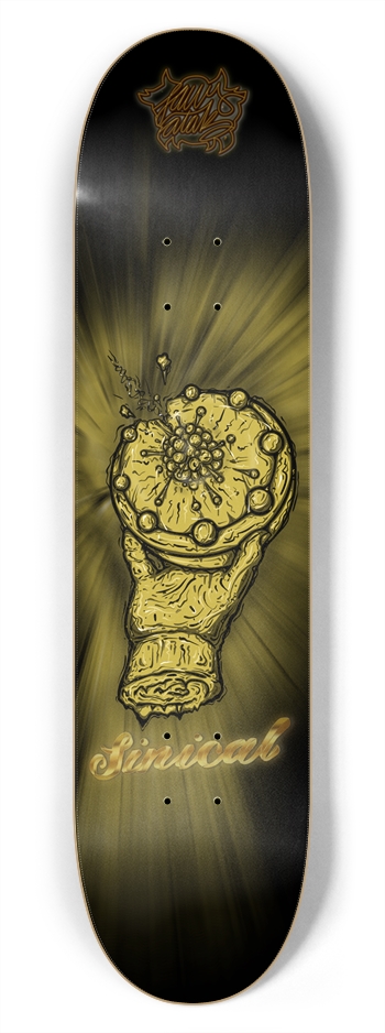 GoldAtomGoldHand 775 7-3/4 Skateboard Deck