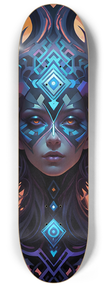 Cyberpunk Girl - Custom Skateboard 8-1/4 Skateboard Deck