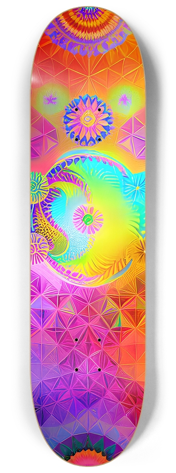 Abstract Psychedelic Custom Skateboard 8-1/4 Skateboard Deck