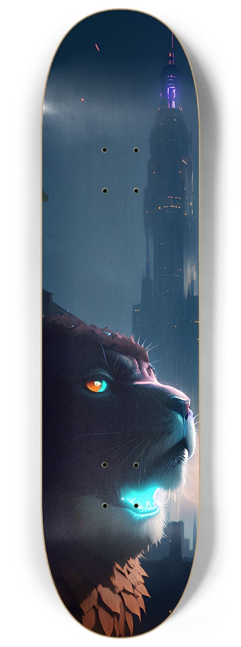 Cyber Cat Custom Skateboard 8-1/4 Skateboard Deck