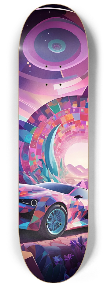Driving Through Dreamland - Custom Skateboard 8-1/4 Skateboard Deck