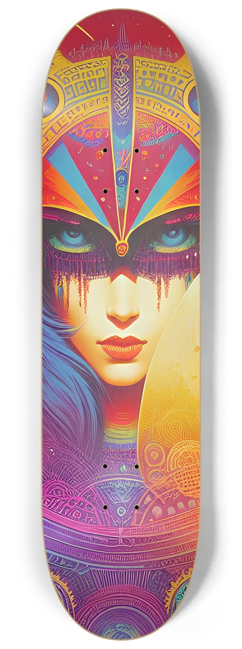 A Girl With Kaleidoscope Eyes - Custom Skateboard 8-1/4 Skateboard Deck