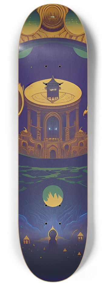 Dark Dreams - Custom Skateboard 8-1/4 Skateboard Deck