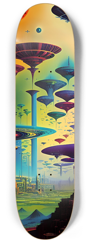 Dream World - Custom Skateboard 8-1/4 Skateboard Deck