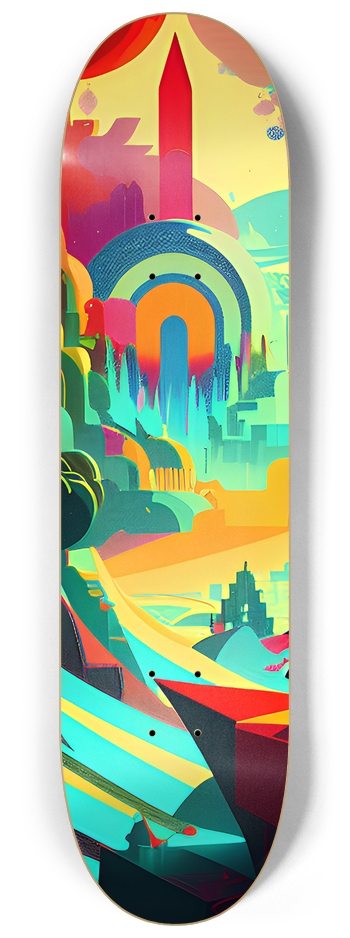 Dream Land - Custom Skateboard 8-1/4 Skateboard Deck