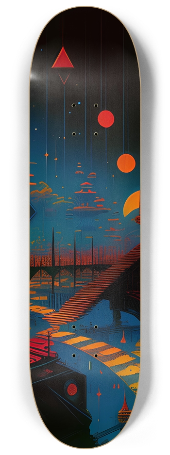 Dream Land - Custom Skateboard 8-1/4 Skateboard Deck