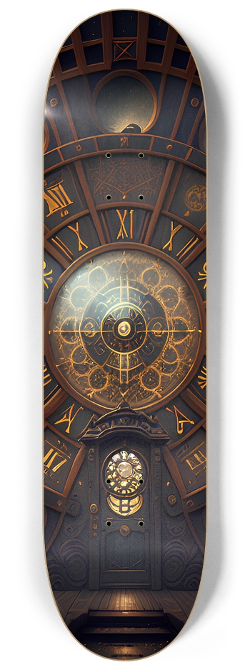 Cosmic Clock - Custom Skateboard 8-1/4 Skateboard Deck