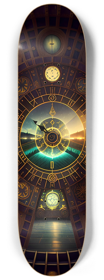 Cosmic Clock - Custom Skateboard 8-1/4 Skateboard Deck