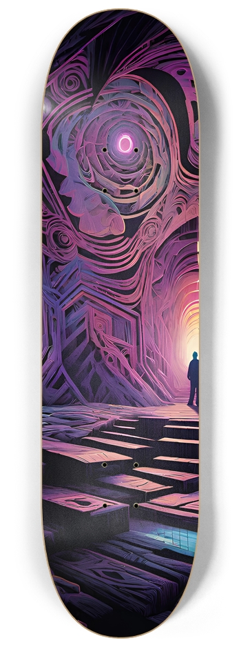 Trippy Room - Custom Skateboard 8-1/4 Skateboard Deck