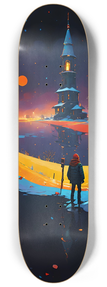 Dream Land - Custom Skateboard 8-1/4 Skateboard Deck