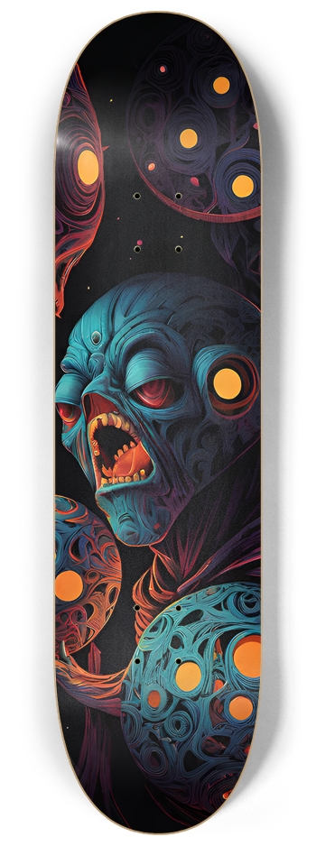 Alien Creature - Custom Skateboard 8-1/4 Skateboard Deck