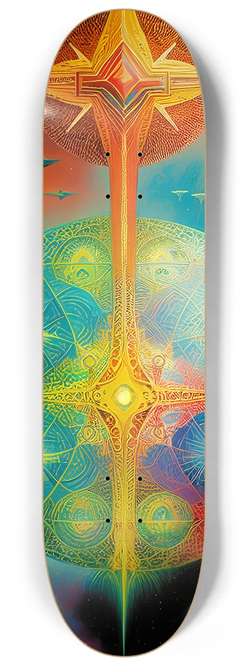 Abstract Psychedelic - Custom Skateboard 8-1/4 Skateboard Deck