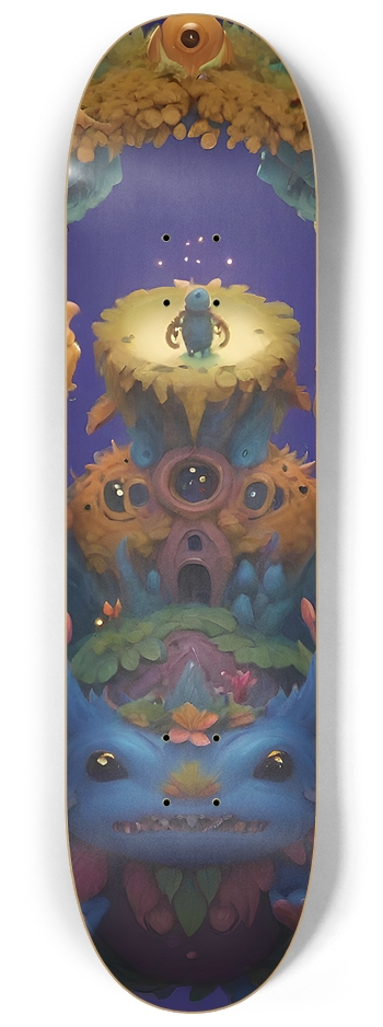 Strange Creatures - Custom Skateboard 8-1/4 Skateboard Deck