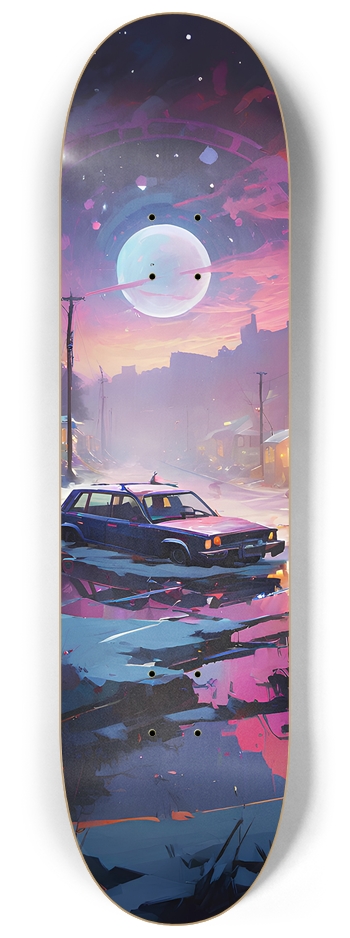 Broken Down Car - Custom Skateboard 8-1/4 Skateboard Deck