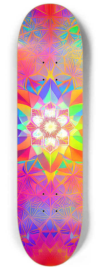 Abstract Psychedelic Pattern - Custom Skateboard 8-1/4 Skateboard Deck