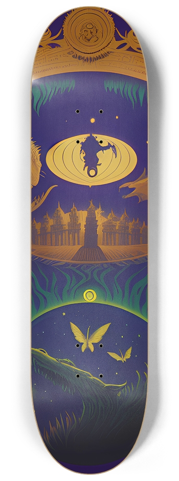 Dark Dreams - Custom Skateboard 8-1/4 Skateboard Deck