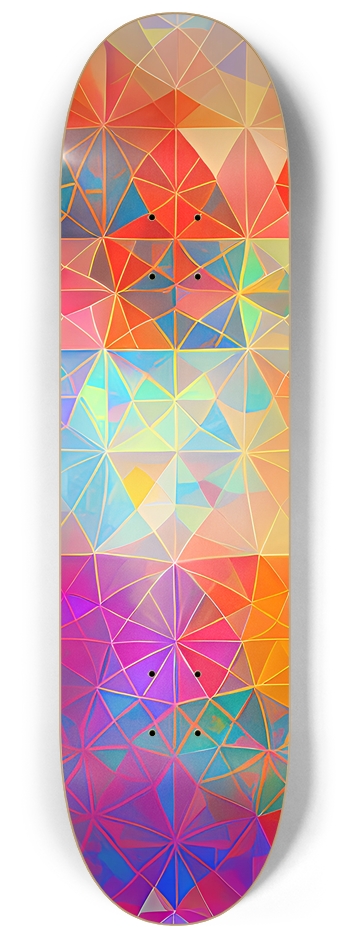 Psychedelic Abstract Pattern - Custom Skateboard 8-1/4 Skateboard Deck