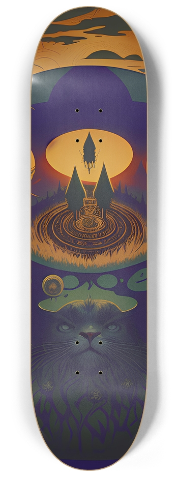 Dark Dreams - Custom Skateboard 8-1/4 Skateboard Deck