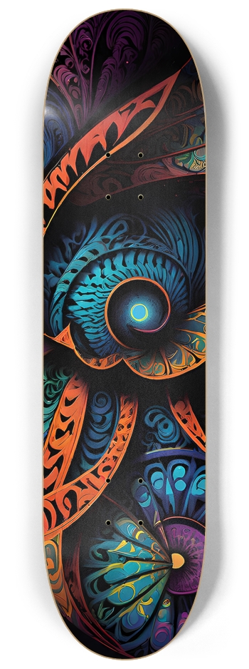 Dark Abstract Space - Custom Skateboard 8-1/4 Skateboard Deck