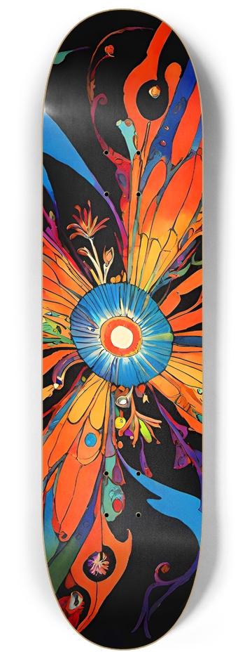 Cosmic Flower - Custom Skateboard 8-1/4 Skateboard Deck