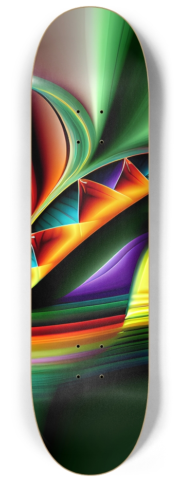 Abstract Psychedelic Artwork - Custom Skateboard 8-1/4 Skateboard Deck