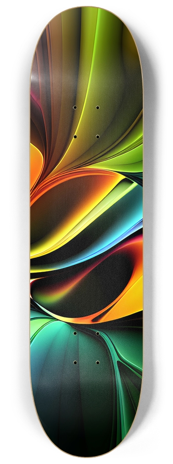 Colorful Neon Pattern - Custom Skateboard 8-1/4 Skateboard Deck
