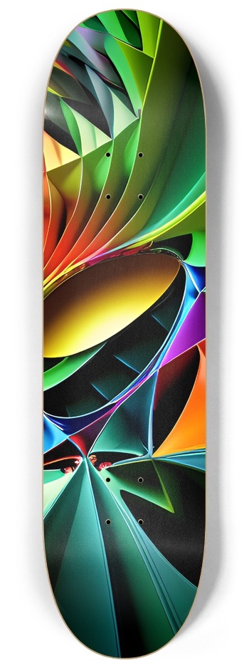 Abstract Psychedelic Pattern - Custom Skateboard 8-1/4 Skateboard Deck