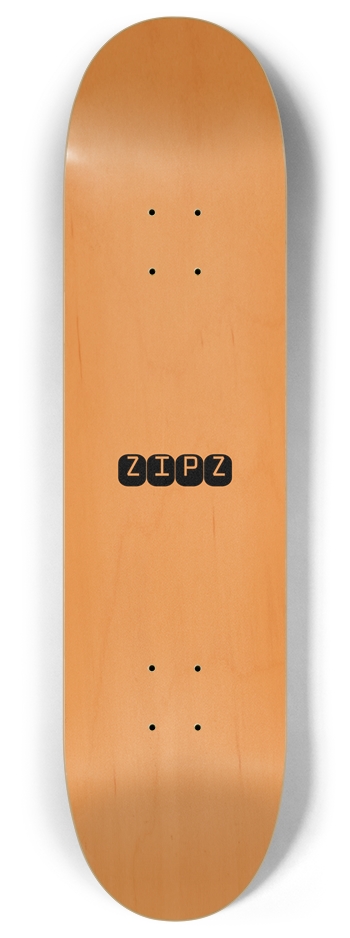 ZIPZ 50/50 Deck 8 Inch Skateboard Deck