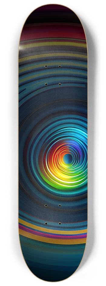 Psychedelic Spiral - Custom Skateboard 8-1/4 Skateboard Deck
