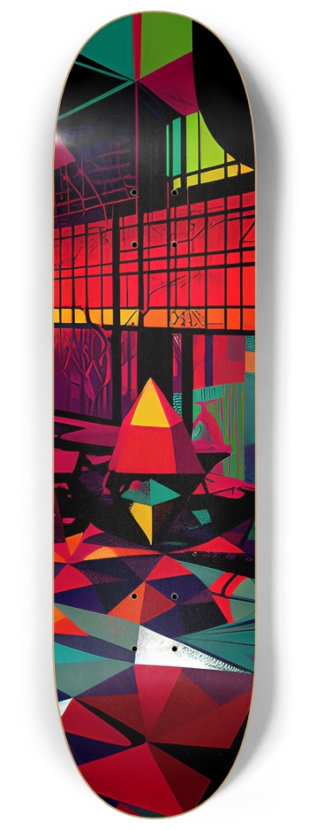 Trippy Room - Custom Skateboard 8-1/4 Skateboard Deck