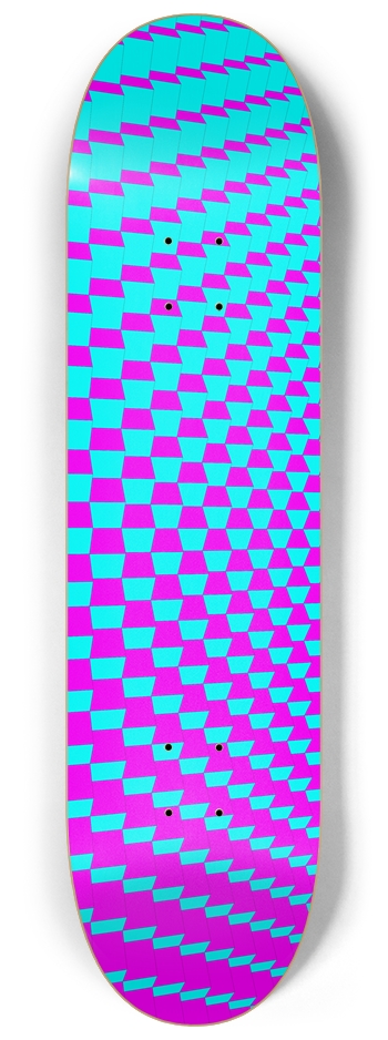 3D Cube Pattern - Custom Skateboard 8-1/4 Skateboard Deck