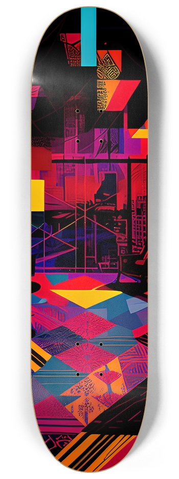 Trippy Room - Custom Skateboard 8-1/4 Skateboard Deck