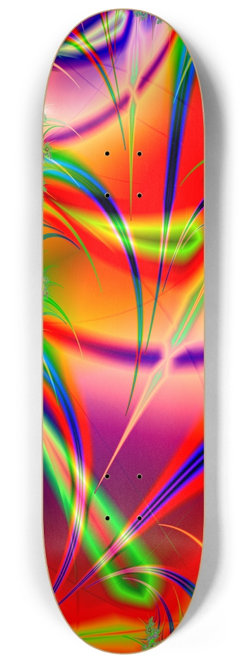 Abstract Color Swirls - Custom Skateboard 8-1/4 Skateboard Deck