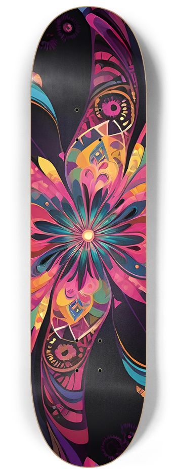 Cosmic Flower - Custom Skateboard 8-1/4 Skateboard Deck