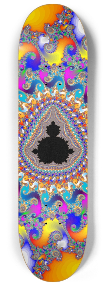 Mandelbrot Fractal Design - Custom Skateboard 8-1/4 Skateboard Deck