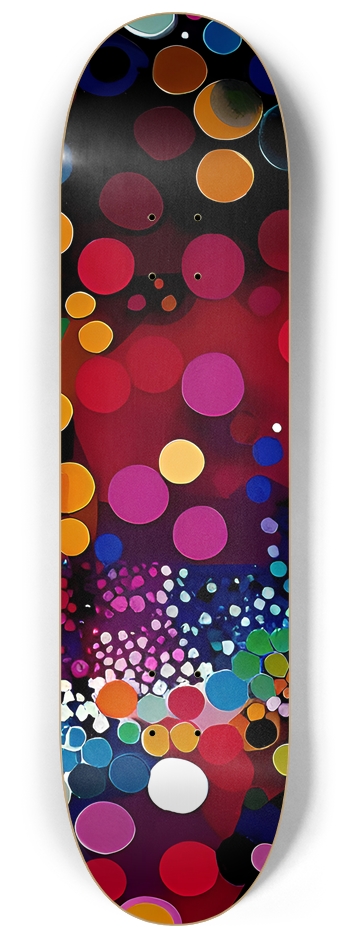Psychedelic Circles - Custom Skateboard 8-1/4 Skateboard Deck