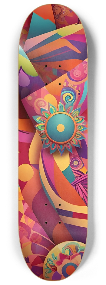 Brightly Colored Sweetness - Custom Skateboard 8-1/4 Skateboard Deck