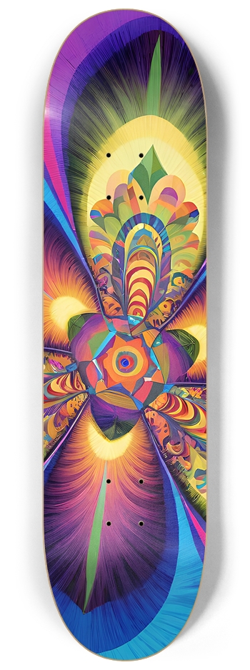 Cosmic Flower - Custom Skateboard 8-1/4 Skateboard Deck