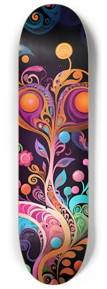 Trippy Vegetation - Custom Skateboard 8-1/4 Skateboard Deck