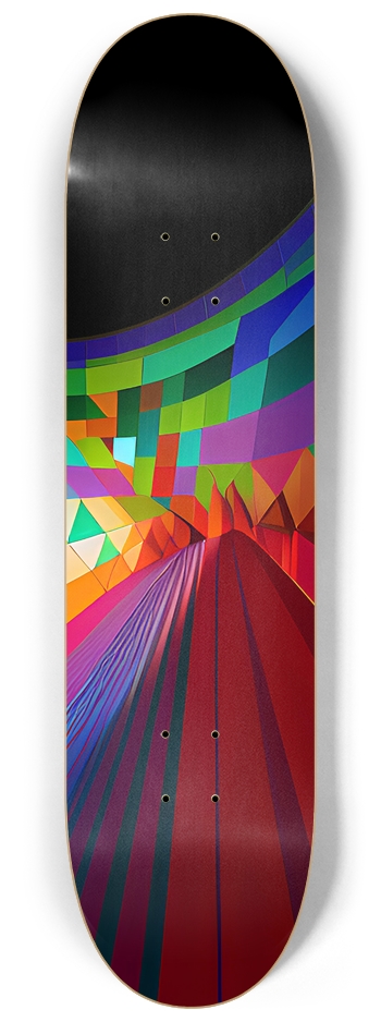 Psychedelic Abstract Painting - Custom Skateboard 8-1/4 Skateboard Deck